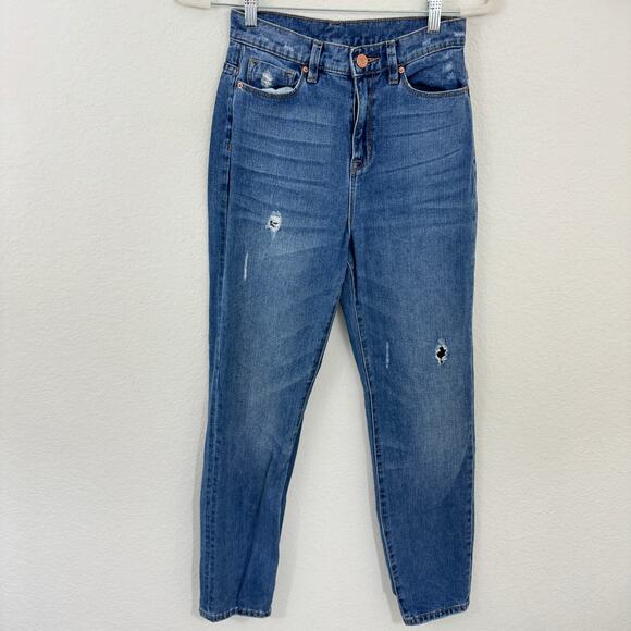 Urban Outfitters BDG Womens Mom High Rise Jeans Size 26 100% Cotton Blue - Picture 1 of 7